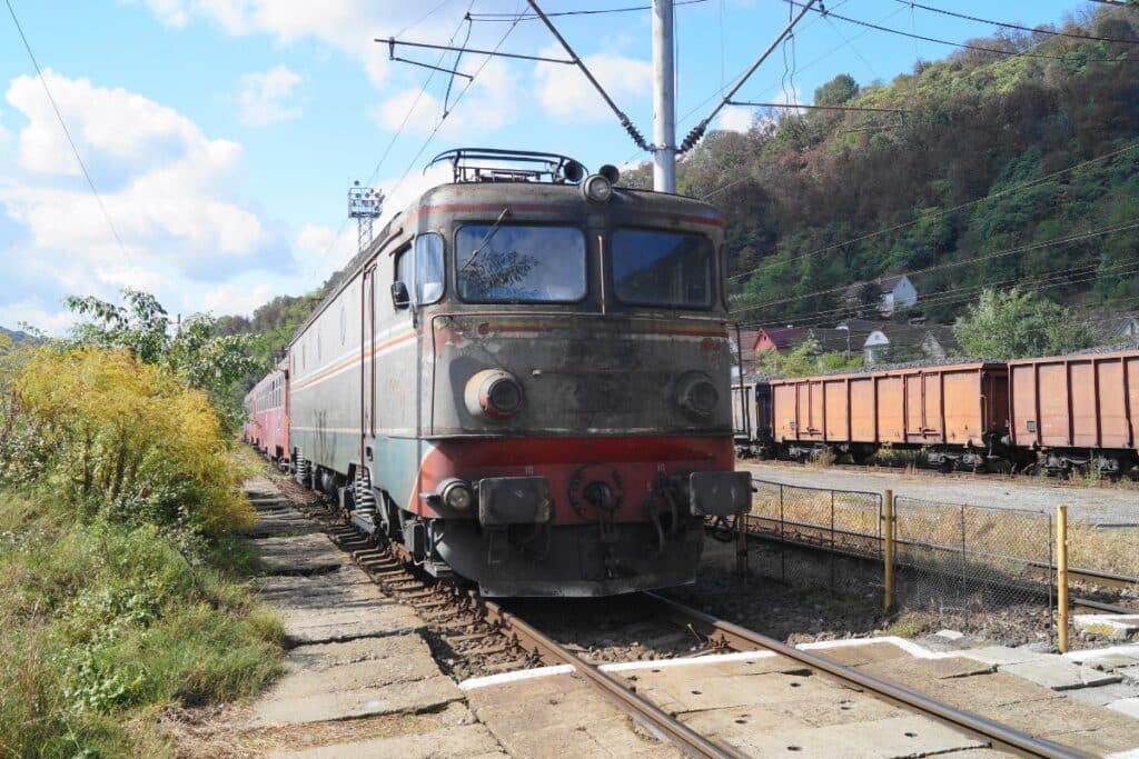 Some of the oldest trains in Romania, still operational.