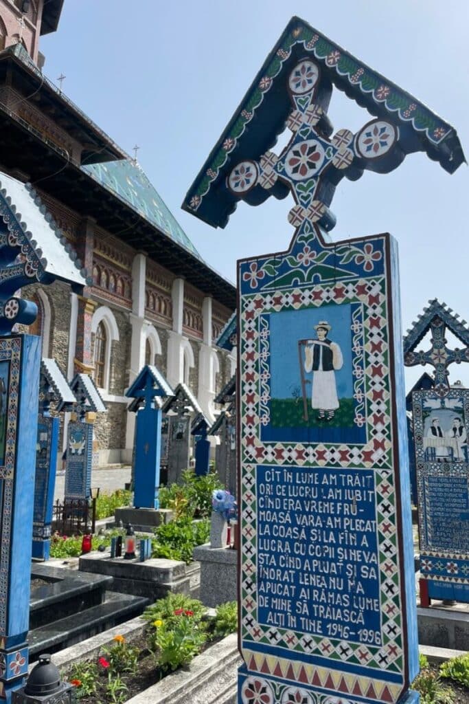 You really have to translate the Romanian to English to get the full gist of the Merry Cemetery.