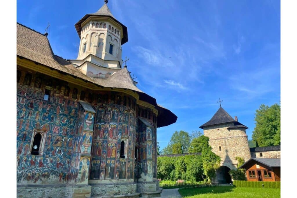 Painted Monastery of Moldovita in Romania.