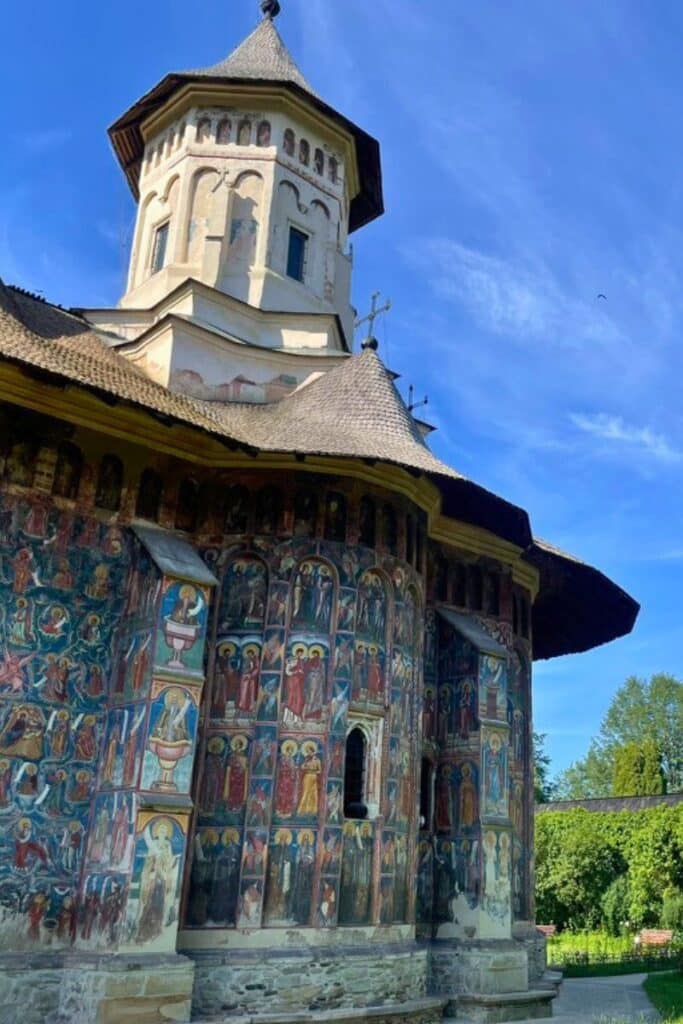 Painted Monastery of Moldovita in Romania.