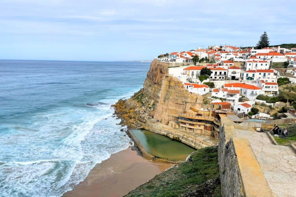 Azenhas do Mar viewpoint from my walk, one of my favorite beach towns near Lisbon.